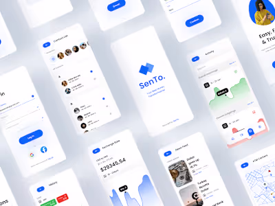 Sento. - A Fintech Money Transfer Mobile App - UI/UX Design