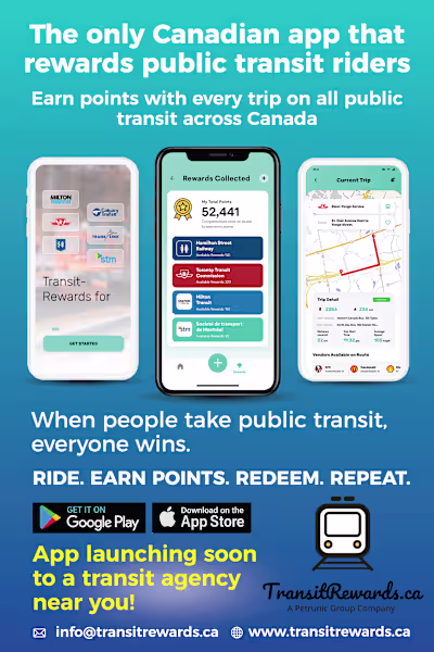 TransitRewards App Promo Design