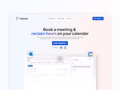 KARIOS Landing Page Design