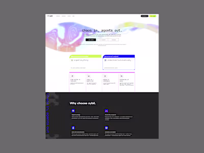 Sybil Studio: Chaos In, Agents Out