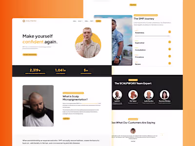 Scalpworx Landing Page Design