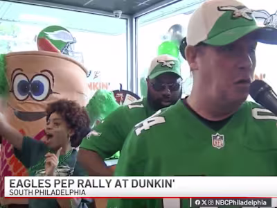 Eagles Kelly Green Pep Rally Activation