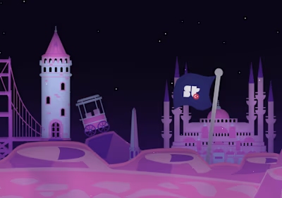 Handcrafted hero illustration — designed