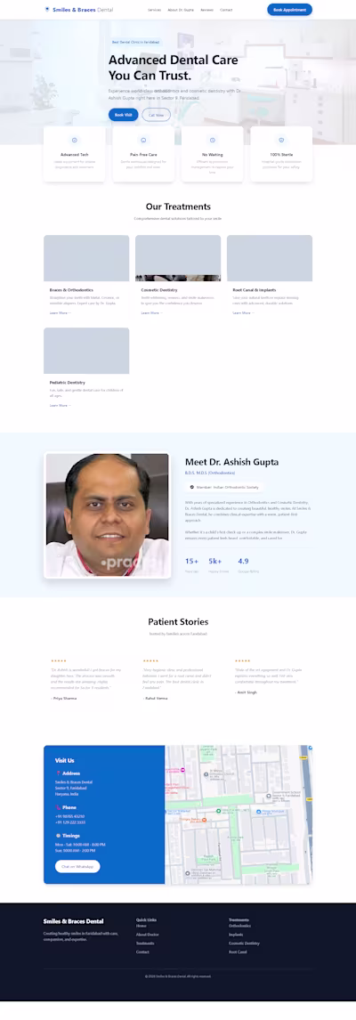 Website Development - Dentist