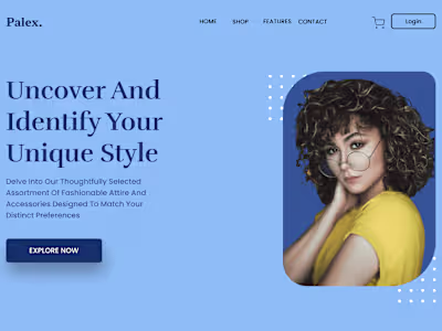 E-commerce Fashion Web design