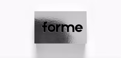 Forme- Visual Identity and Product Design FORME is a study i...