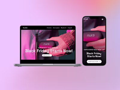 Nura E-Commerce Website