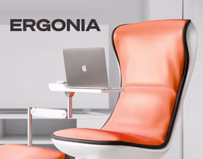 ERGONIA: Graphic Design | 3D Motion Furniture | Chair