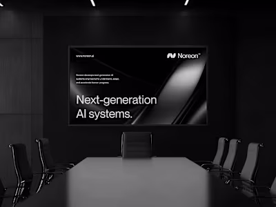 Futuristic Logo & Brand Identity for Noreon.ai