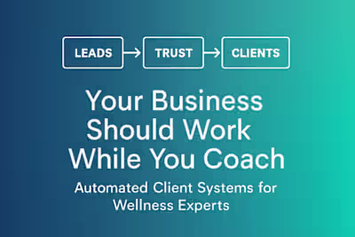 Most wellness coaches I meet