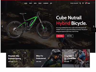 Bicycle Website Design & Development