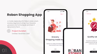 Mobile App design for Local Grocery Store
