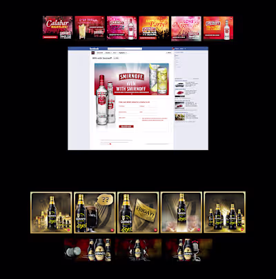 Display banners & social media content | Behance