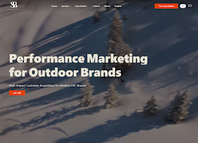 React & Strapi | Performance Marketing for Outdoor DTC Brands