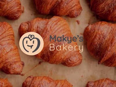 Makye's Bakery Logo Presentation - Bakery Logo