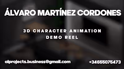 3D Character Animation Reel Alvaro Martinez