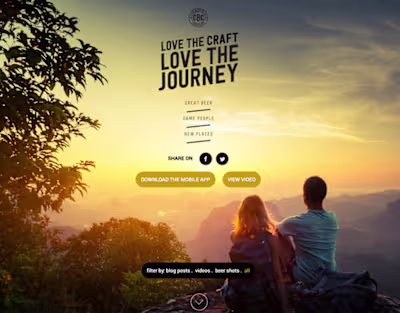 CBC Love the Journey campaign website & app design | Behance