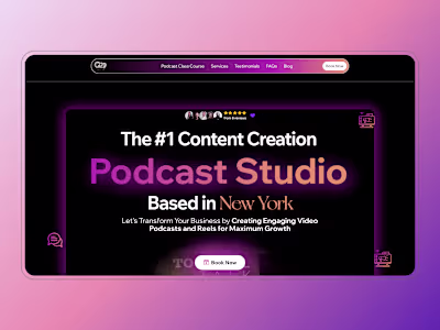 Website for New York based Podcast Studio Q29 | Wix Studio