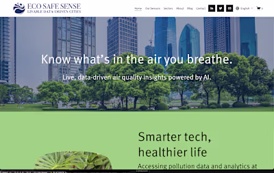 Air quality monitoring dashboard