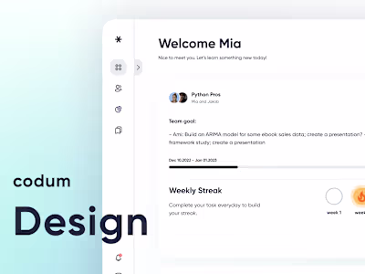 Codum Webapp Design