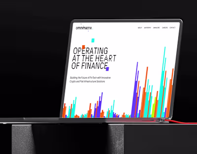 Omni Matrix Fintech brand identity