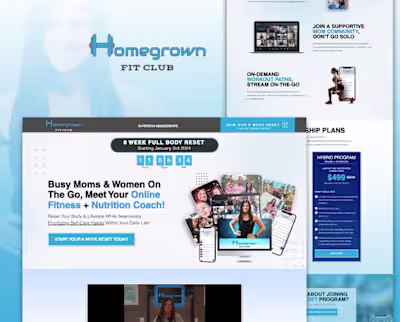 Homegrown Fit Club Membership Funnel