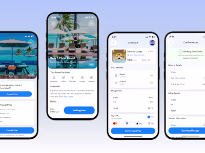 Travel Mobile App UI Design