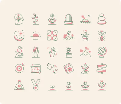 Spring Health Icon System