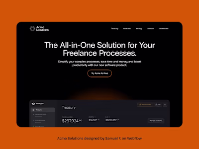 Acme Solutions – All-in-One Freelancer Workflow Site