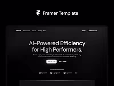 Breeze - Framer Template