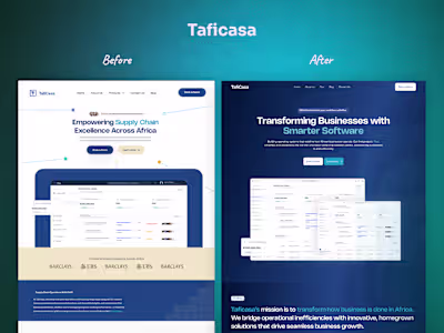 Taficasa SaaS Website Figma Redesign and Framer Development