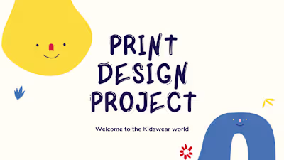 Print Design Project for Kidswear on Behance