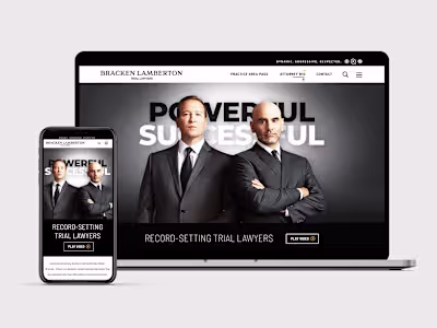 Web Design project - successful attorneys