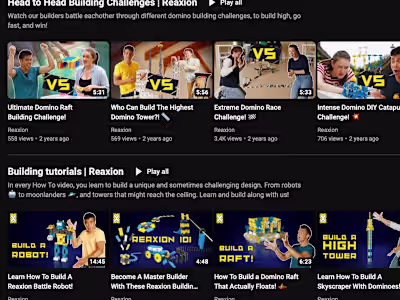 YouTube Channel Setup for a Toy Brand