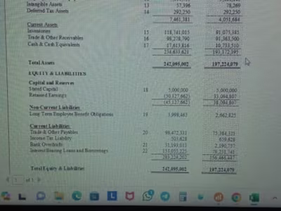 Preparation of Financial Statements