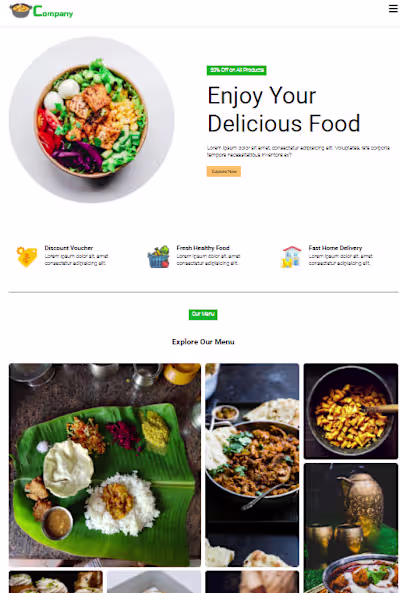 Tasty Bites: A Responsive Food Webpage