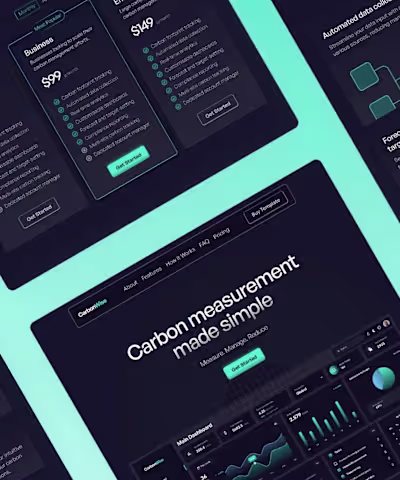 CarbonWise - Environmental SaaS Landing Page