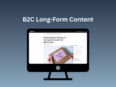 B2B Long-Form Content | Subscription Software