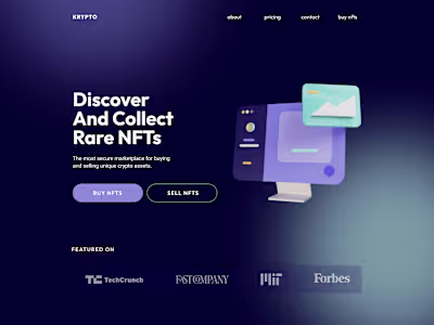 Krypto | Landing Page Design