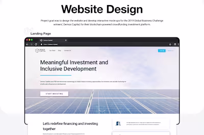 Investor Platform (Website Design)