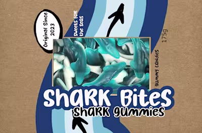 Shark Gummy Mock up brand packaging design on Behance