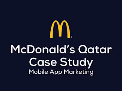 McDonald's Award-winning App Campaign