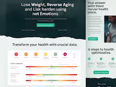 Homepage Redesign for Health Optimization Company