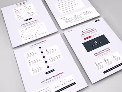 Financial Dashboard Landing Page Design