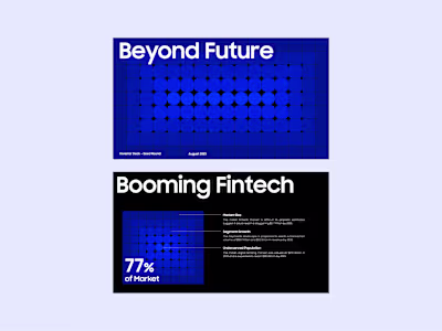 Investor Pitch Deck Design for Fintech Startup