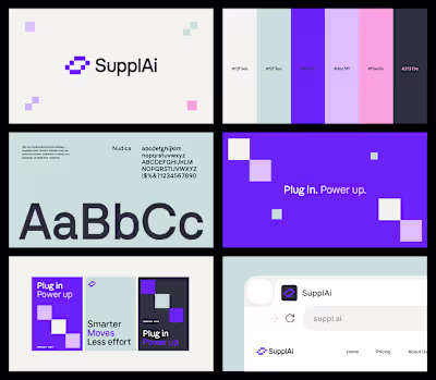 Brand design for SupplAi by Unleash Studio (https://www.byun...