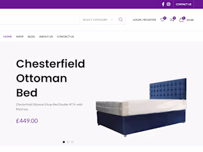Ecommerce Website for Comfort Furnishings