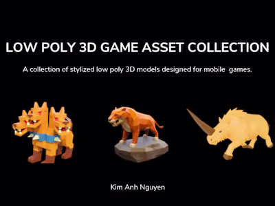 Low poly 3d game asset collection