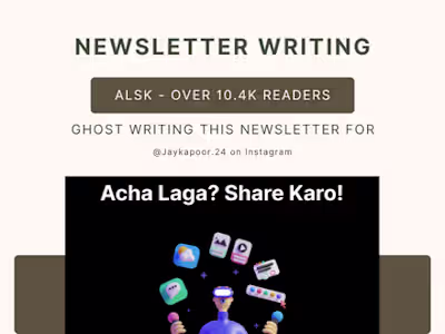 Newsletter Copywriting (10k readers)
