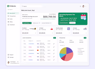 Banking, but Beautiful. A modern finance dashboard that comb...